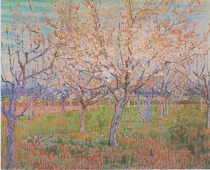 Vincent Van Gogh Orchard with flowering apricot-trees China oil painting art